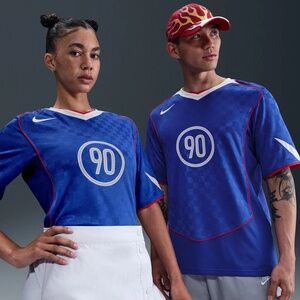 Nike Total 90 Men's Women's Dri-FIT Soccer Jersey Game Royal Small